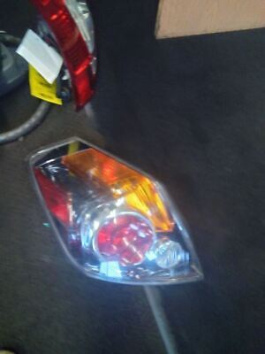 A close up of the back light on a car