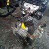 A car engine with the engine removed.