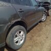 A car that has been hit by an suv.