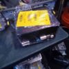 A box of electronics sitting on top of a table.