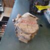 A box of old paper on top of a table.