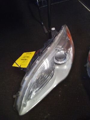 A close up of the headlight on a car