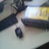 A keyboard and mouse on top of a table.
