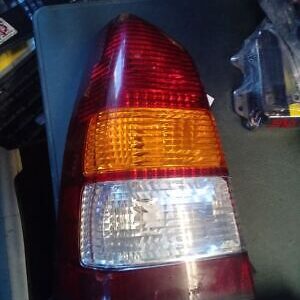 A car 's tail light is shown in the picture.