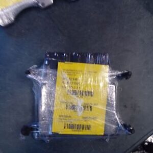 A package of black and yellow plastic.