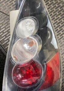 A close up of the rear lights on a car