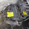 A car engine with some stickers on it
