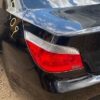 A close up of the rear end of a car