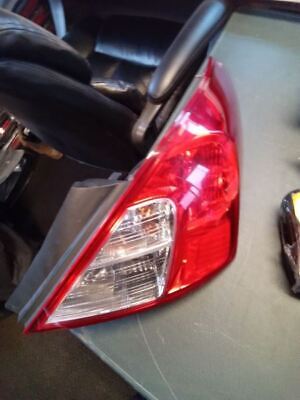 A car 's tail light is shown on the dashboard.