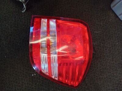 A red and white light on the floor
