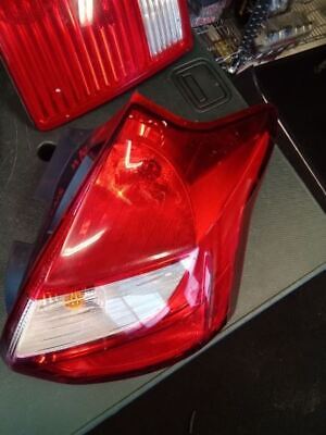 A close up of the back light on a car
