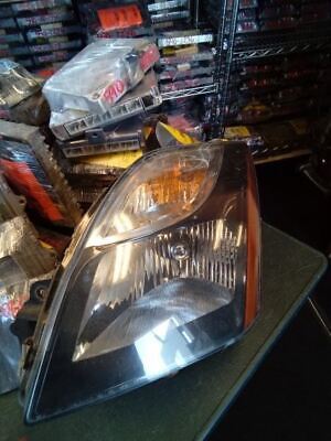 A close up of the headlight on a car