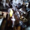 A blurry picture of some old tools and parts.