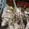 A close up of an old car engine