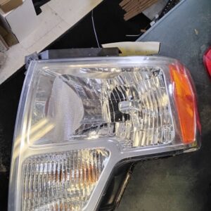 Driver Headlight Halogen Bright Border Trim 2009-2014 FORD F150 PICKUP